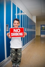 Child no smoking sign